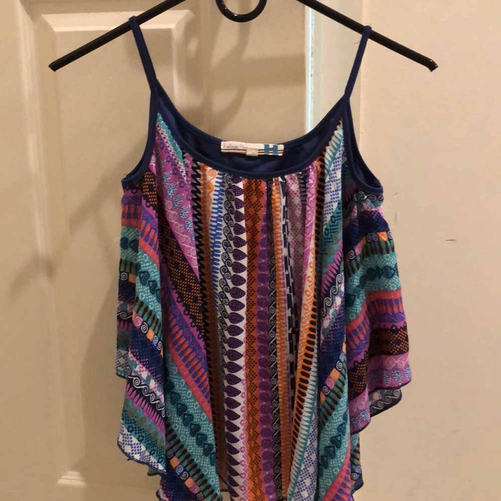 Vintage Havana Girls multi color loose fitted top. Size 16